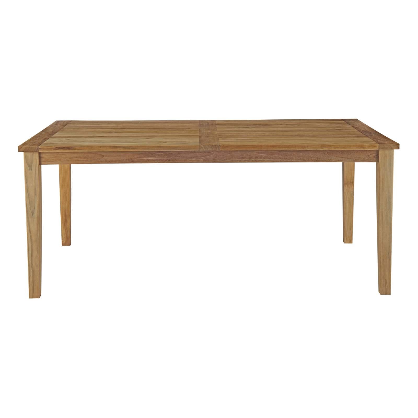 EEI-2717-NAT Marina Premium Grade A Teak Wood Outdoor Patio, 72" Dining Table