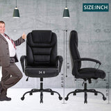 Office Exectuive Chair Big and Tall Office Chair 500lbs Wide Seat Computer Desk Chair