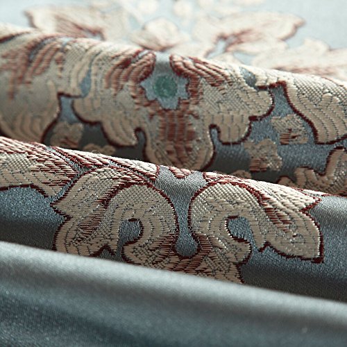 9 Piece Aubrey Decorator Upholstery Comforter Set and Pillows Ensemble, King, Blue