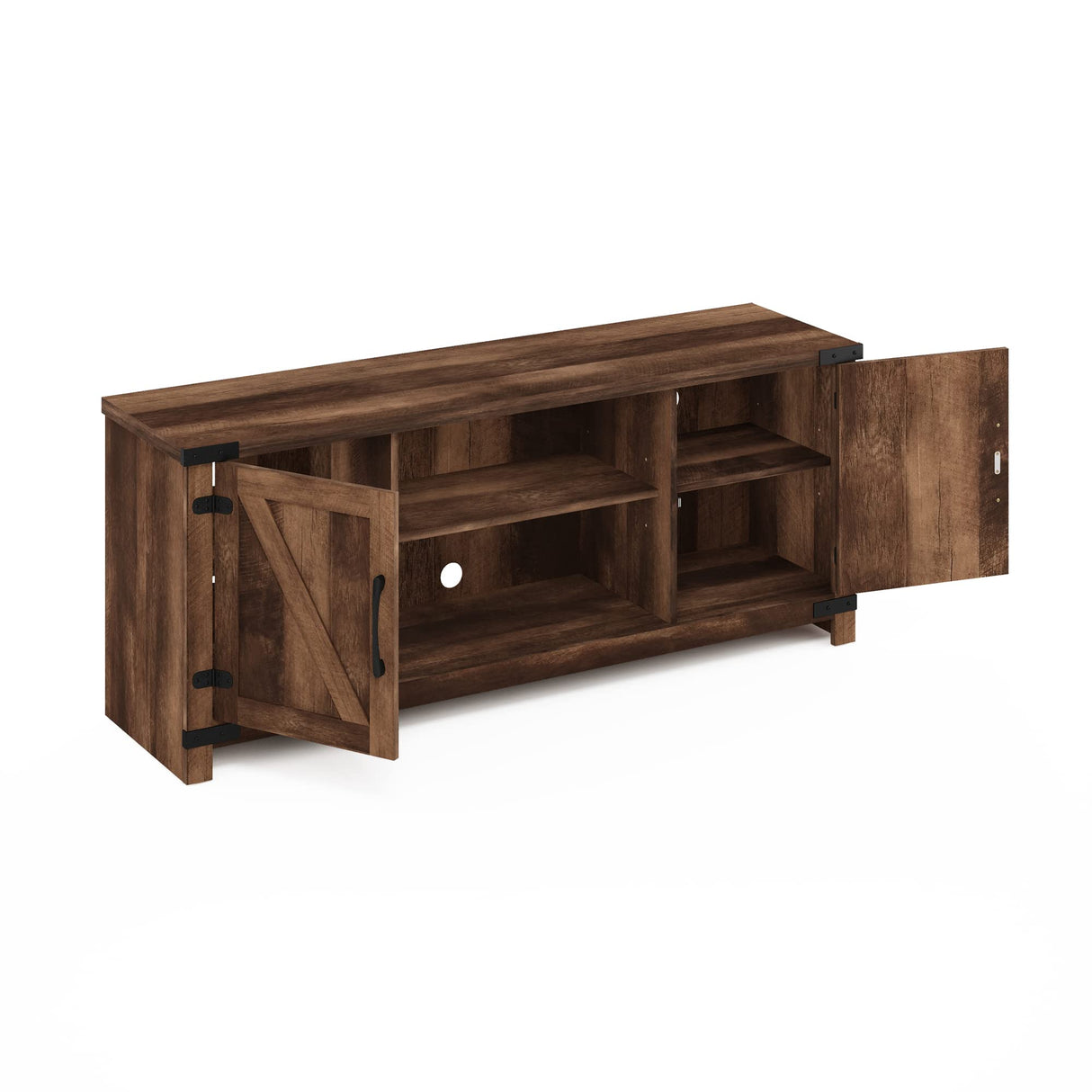 Cabinet Stand with Storage for TV up to 65 Inch, 70 Inch, Rustic Brown