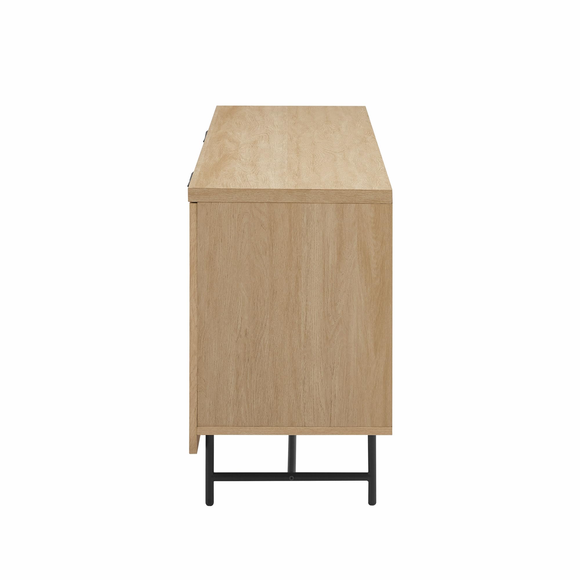 Modern Scandinavian Fluted Door Kitchen Storage Sideboard Buffet Cabinet Console,