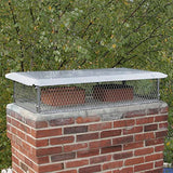 Multi-Flue Chimney Cap, 17" x 41" x 14" Height, Stainless Steel