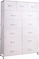 Tall Dresser for Bedroom with 13 Drawers, Storage Dresser Organizer Unit