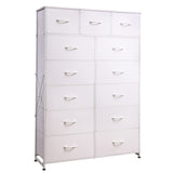 Tall Dresser for Bedroom with 13 Drawers, Storage Dresser Organizer Unit, Fabric Dresser for Bedroom