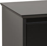 Coal Harbor Contemporary Tall Nightstand Side Table with 3 Drawers, Functional 3-Drawer