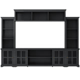 Modern Television Minimalism Style Entertainment Wall Unit with Bridge