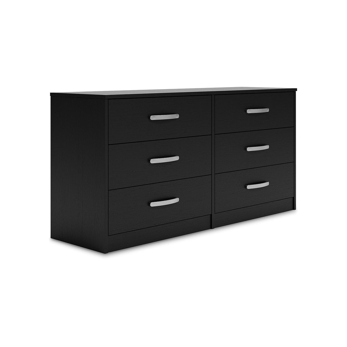 Finch Modern 6 Drawer Dresser with Ball-bearing Construction and Safety Stop, Black