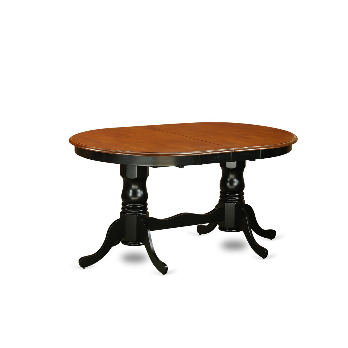 PLAV9-BCH-LC 9 Piece Room Set Includes an Oval Kitchen Table with Butterfly Leaf