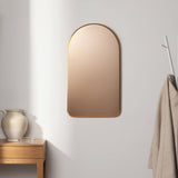 Wall Mirror - Golden Arch Framed Mirror - 17.7"x31.5" Wall-Mounted Mirror