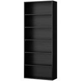 Bookshelf,6-Tier Open Bookcase and Bookshelves,6 Shelf Display Storage Shelves Floor