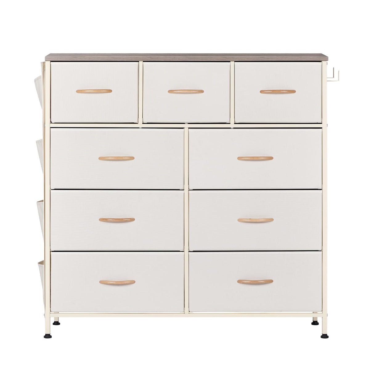 Dresser for Bedroom with 9 Drawers, Fabric Dresser Organizer Units