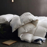 Fusion White Goose Down Comforter Cal King Size,Heavy Weight for Winter