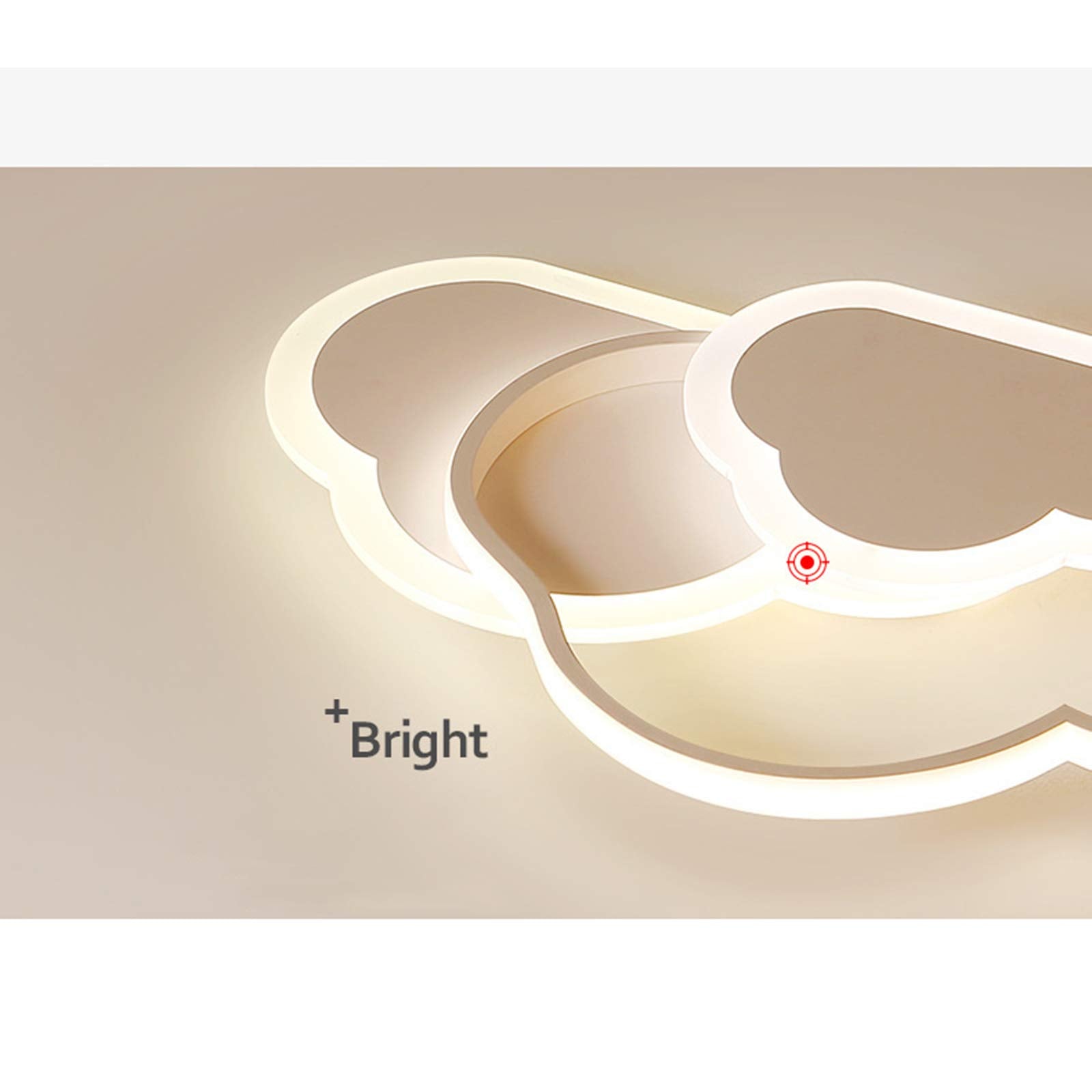 Dimmable LED Cloud Ceiling Light - Modern Flush Mount Lamp for Kids Room