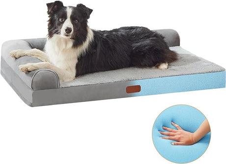 Dokdogs Orthopedic Memory Foam Dog Beds for Small Dogs Cats Waterproof Dog Mattress with Removable Washable Cover,