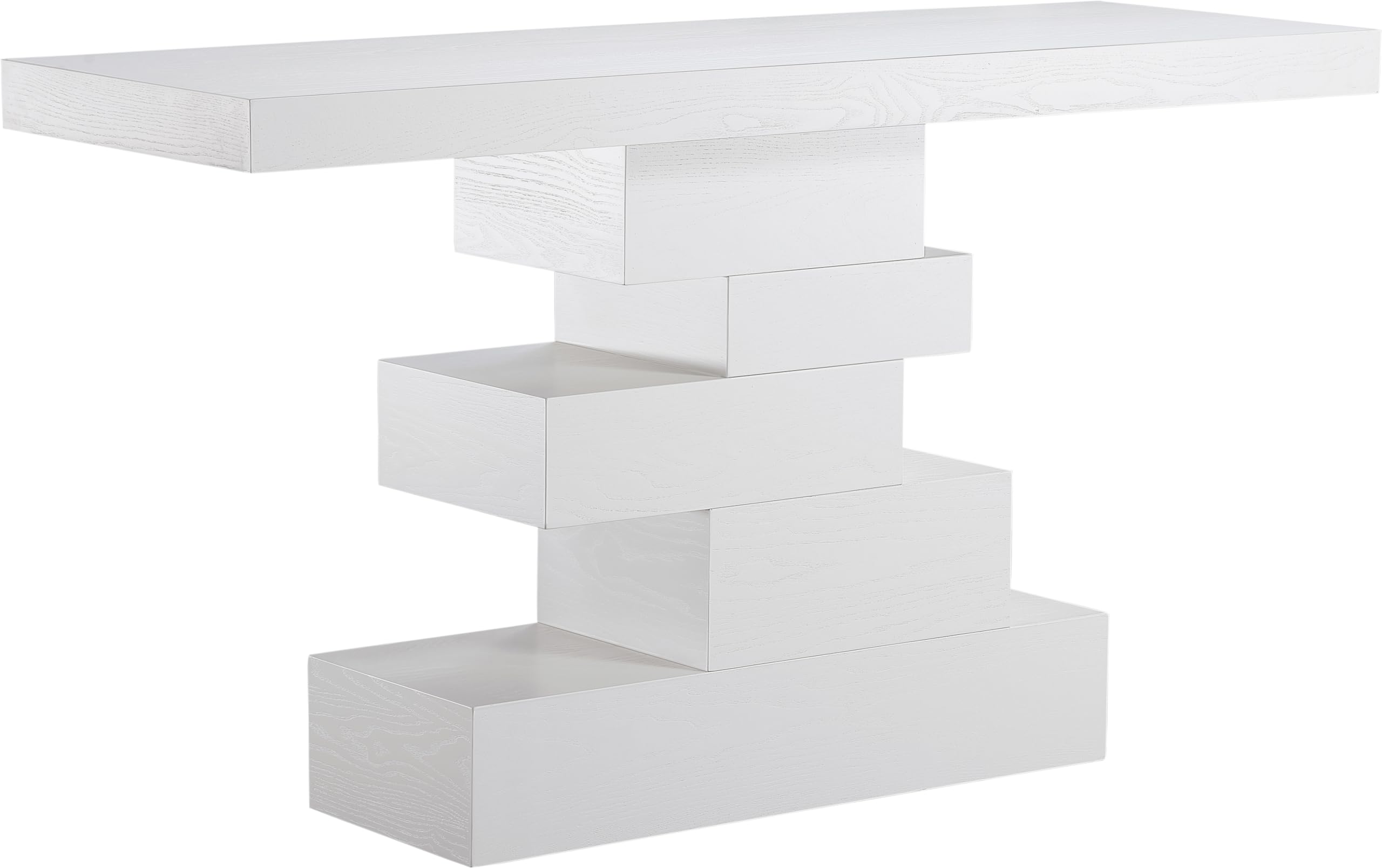 Westmount Collection Art Deco Table with Rich Finish, MDF with Veneer