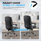 Massage Office Chair with Footrest - Ergonomic High Back Executive Chair 500lbs Capacity