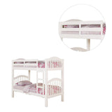 Over Twin Bunk Bed in White Finish