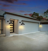 Outdoor Barn Light - 18 Inch Dusk to Dawn Large Exterior Fixture with Extended Arm Gooseneck Light