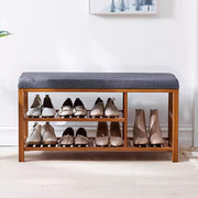 Entryway Shoe Bench, Hallway Shoe Rack Bench