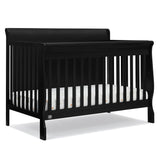 Simmons Kids Carter 6-in-1 Convertible Crib - Greenguard Gold Certified, Black Ebony