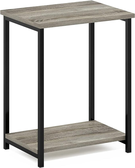 Simplistic Metal Frame End Table, 1-Pack, Espresso