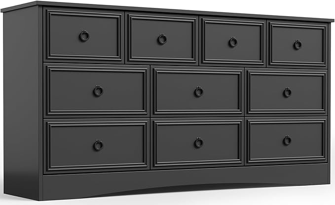 Modern 4 Drawer Dresser, Dressers for Bedroom, Tall Chest of Drawers Closet Organizers and Storage for