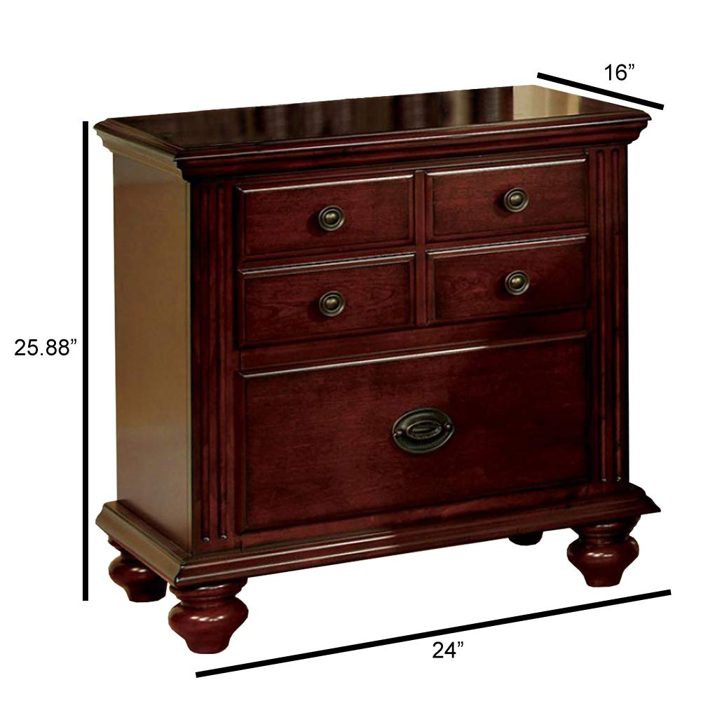 of America Gabrielle Ii Cherry Nightstands