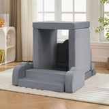 Modular Kids Play Couch, Toddler&Child Convertible Foam Playing Sofa,DIY Creative Fort Building for Playroom, Freely Removable, Grey