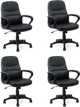 Office Computer Desk Chair Executive Mid Back Chair Comfortable Ergonomic Managerial