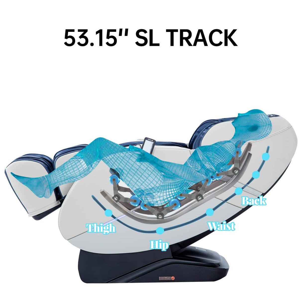 SL Track Massage Chair Recliner, Full Body Massage Chair with Zero Gravity