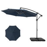 10 ft Cantilever Patio Umbrellas, Offset Hanging Outdoor Umbrella