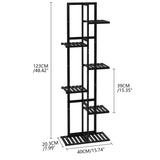 Laiensia Bamboo Plant Stand Rack 6 Tier,Multiple Stand Holder Shelf Rack, Indoor&Outdoor Planter Display Shelves for Patio Garden, Living Room, Corner Balcony and Bedroom,Black