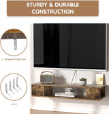 TV Stand, Wall Mounted Entertainment Center and Cabinet Shelf