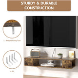 TV Stand, Wall Mounted Entertainment Center and Cabinet Shelf