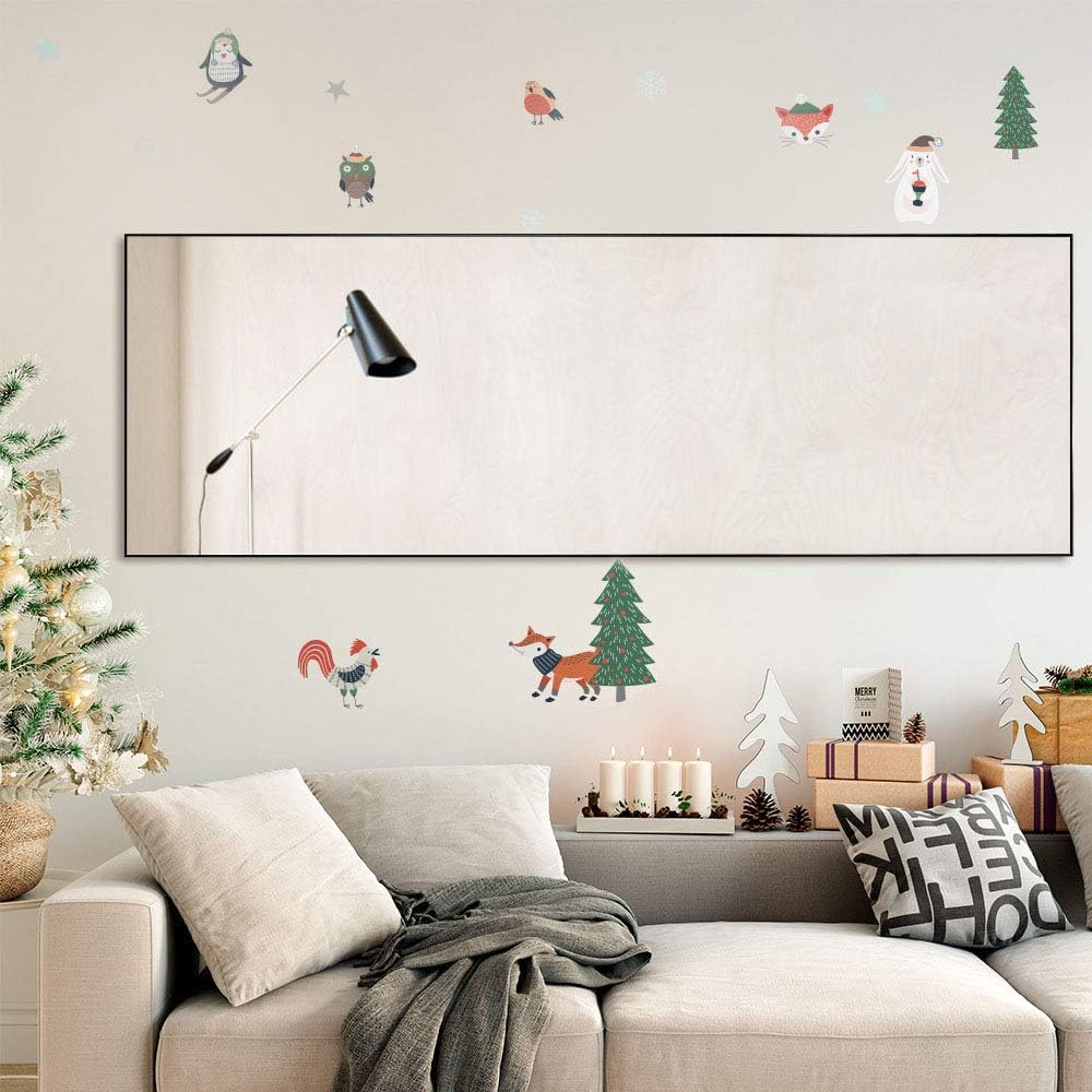Full Length Mirror 64x21 - Wall Mounted or Leaning Floor Mirror with Stand