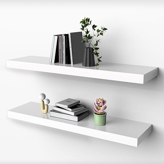 Floating Shelves, Wall Shelves for Bedroom, Kitchen, Living Room, Bathroom Shelves