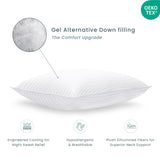 Bed Pillows Queen Size Set of 2 | Soft Down Alternative Cooling Bed Pillow for Sleeping