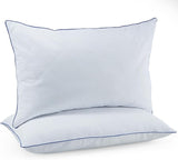 Feather Down Pillows Queen Size Set of 2, Luxury Goose Feather Pillow for Sleeping