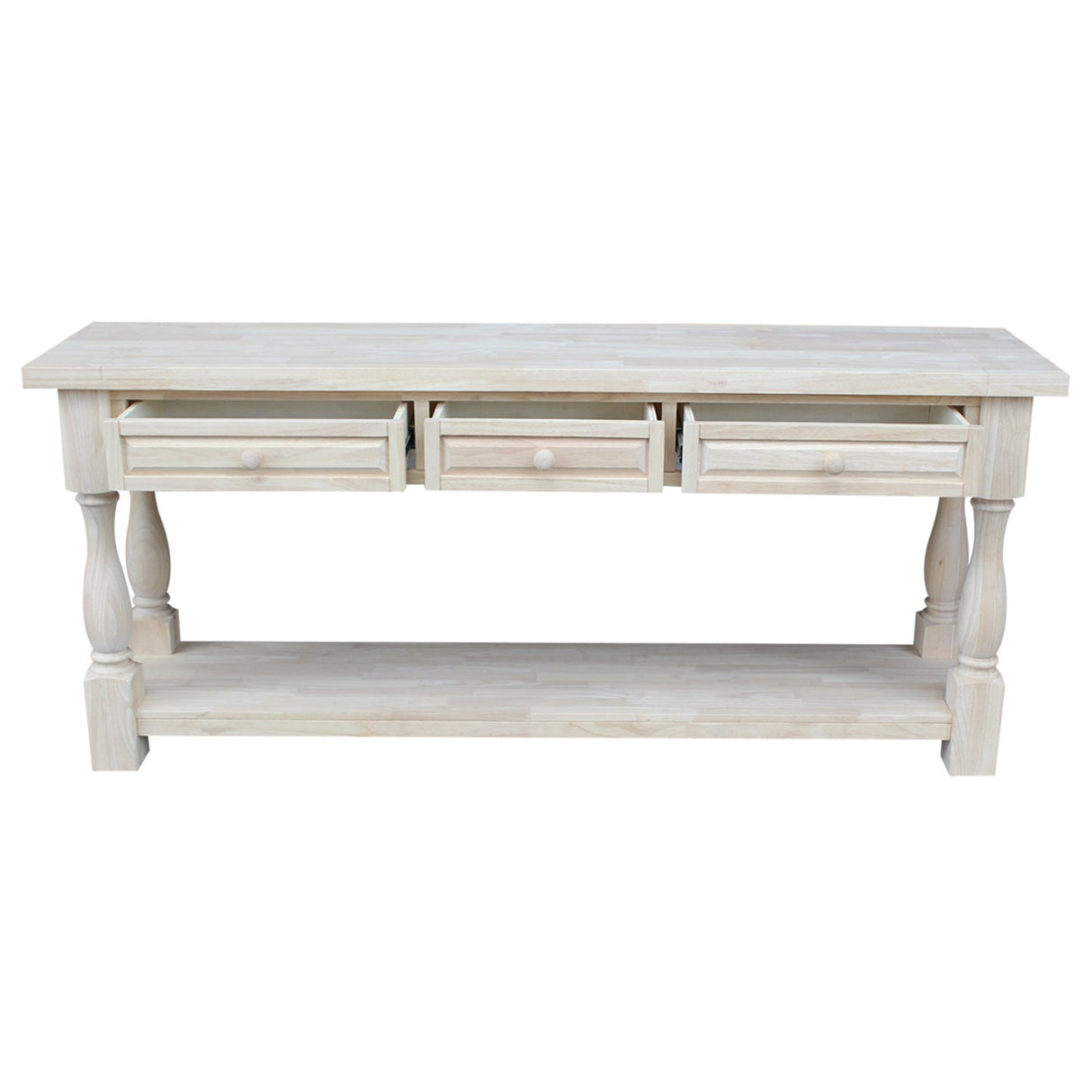 Concepts International Concepts Tuscan, 65 by 14-Inch Console Table, Unfinished