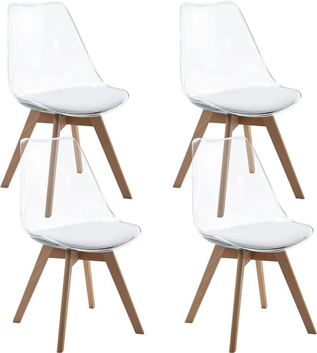 Dining Chairs Set of 4, Acrylic