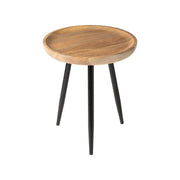 Oscar Mango Wood End Table.Exclusively Designed Hand-Crafted Small Nightstand