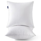 18 x 18 Pillow Inserts (Set of 2) -Throw Pillow Inserts with 100% Cotton Covers