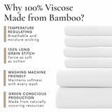 6 Piece Queen Sheet Set - 100% Viscose Made from Bamboo Sheets Queen Size Bed Set