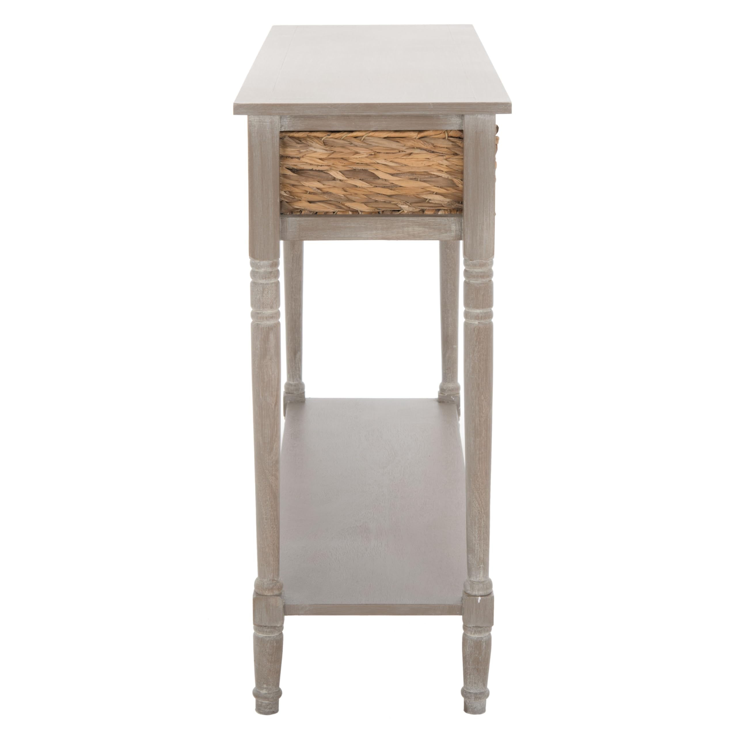 Home Collection Christa Vintage White 3-Drawer Storage Console Table