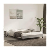 Bed Frame Light Gray 53.9"X74.8" Full Velvet 347006