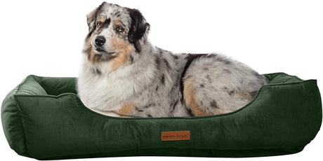 Luxury Dog Bed - Comfortable Tufted Velvet Cushion for Small to Large Dogs