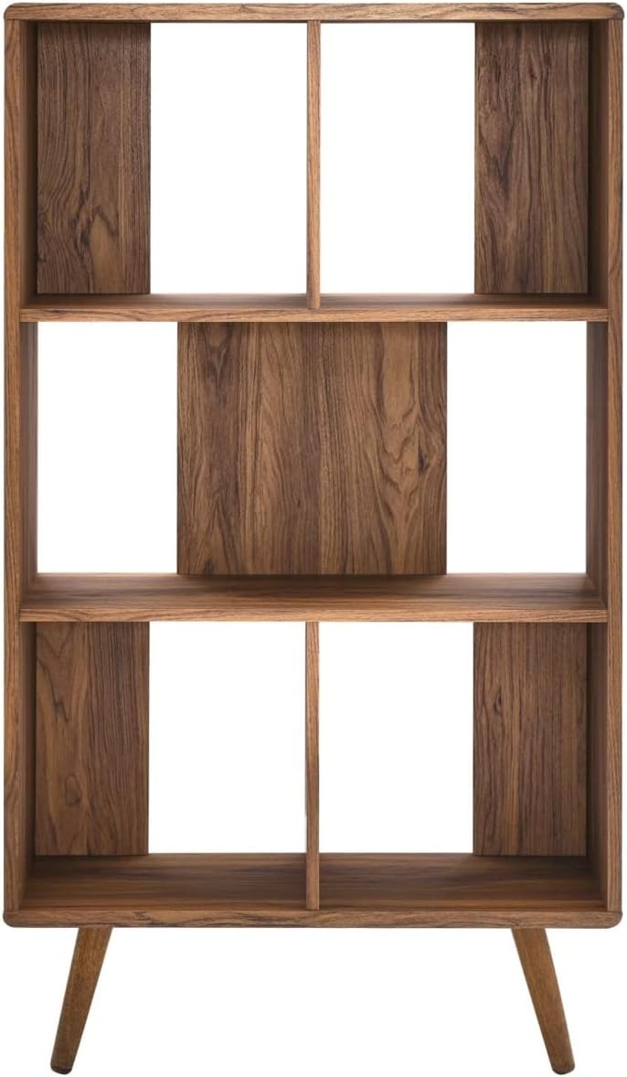 EEI-5743-WAL Transmit 31" Wood Bookcase, Walnut