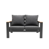 Outdoor Loveseat Sofa All-Weather Patio Sofa Couch High Back 2 Seater