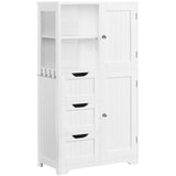 Bathroom Floor Cabinet 42″, Freestanding Storage Cabinet with 3 Drawers,