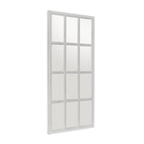 Wood Room Wall Mirror Window Pane Inspired Entryway Mirror, Wall Mounted Mirror 22" x 1" x 48",
